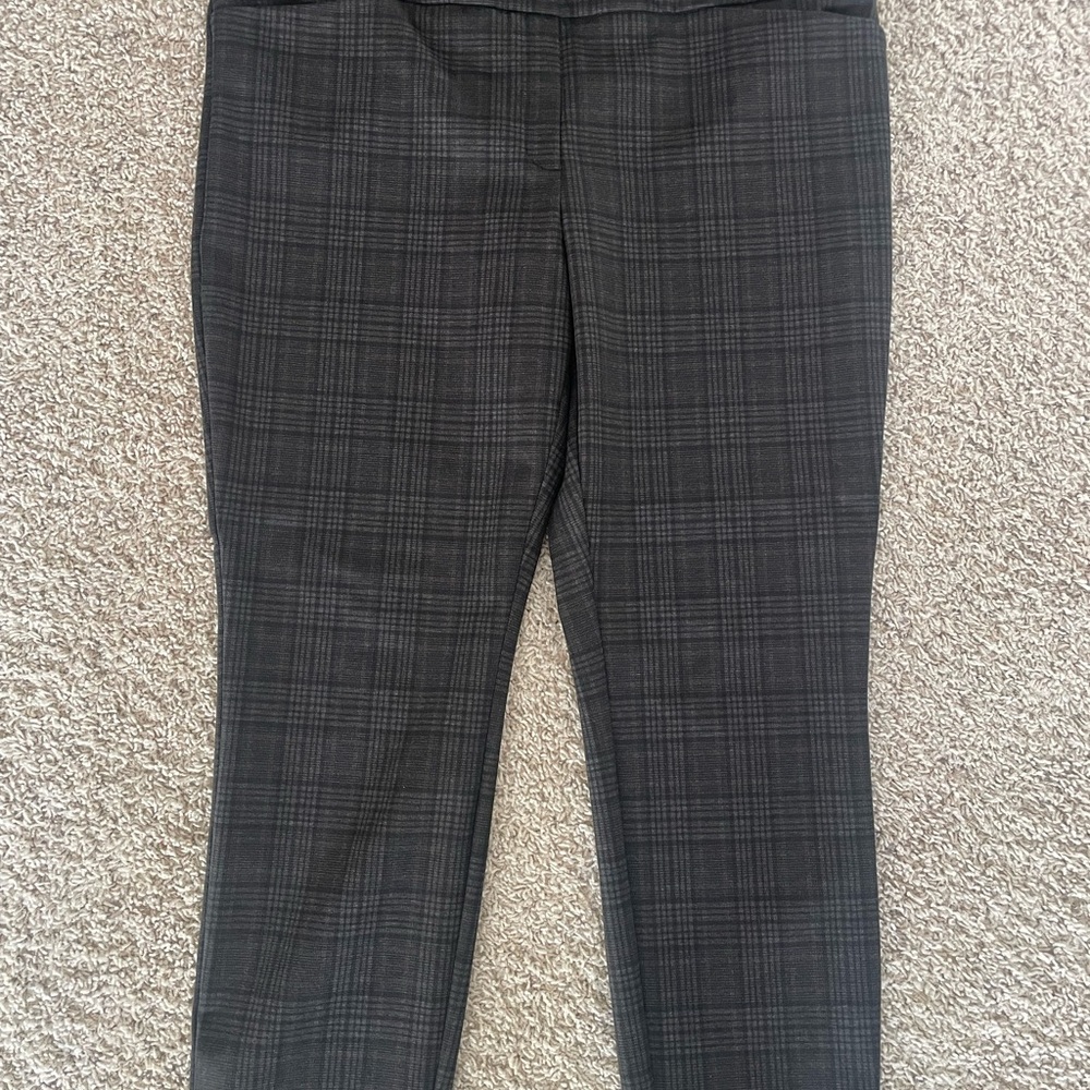Dalia Black and Gray Checkered Pants